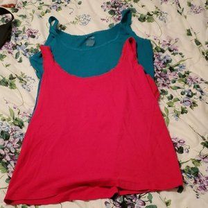 St John's Bay XL lace trim tanks